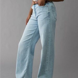 American Eagle Outfitters Light Blue Wide Leg Jeans